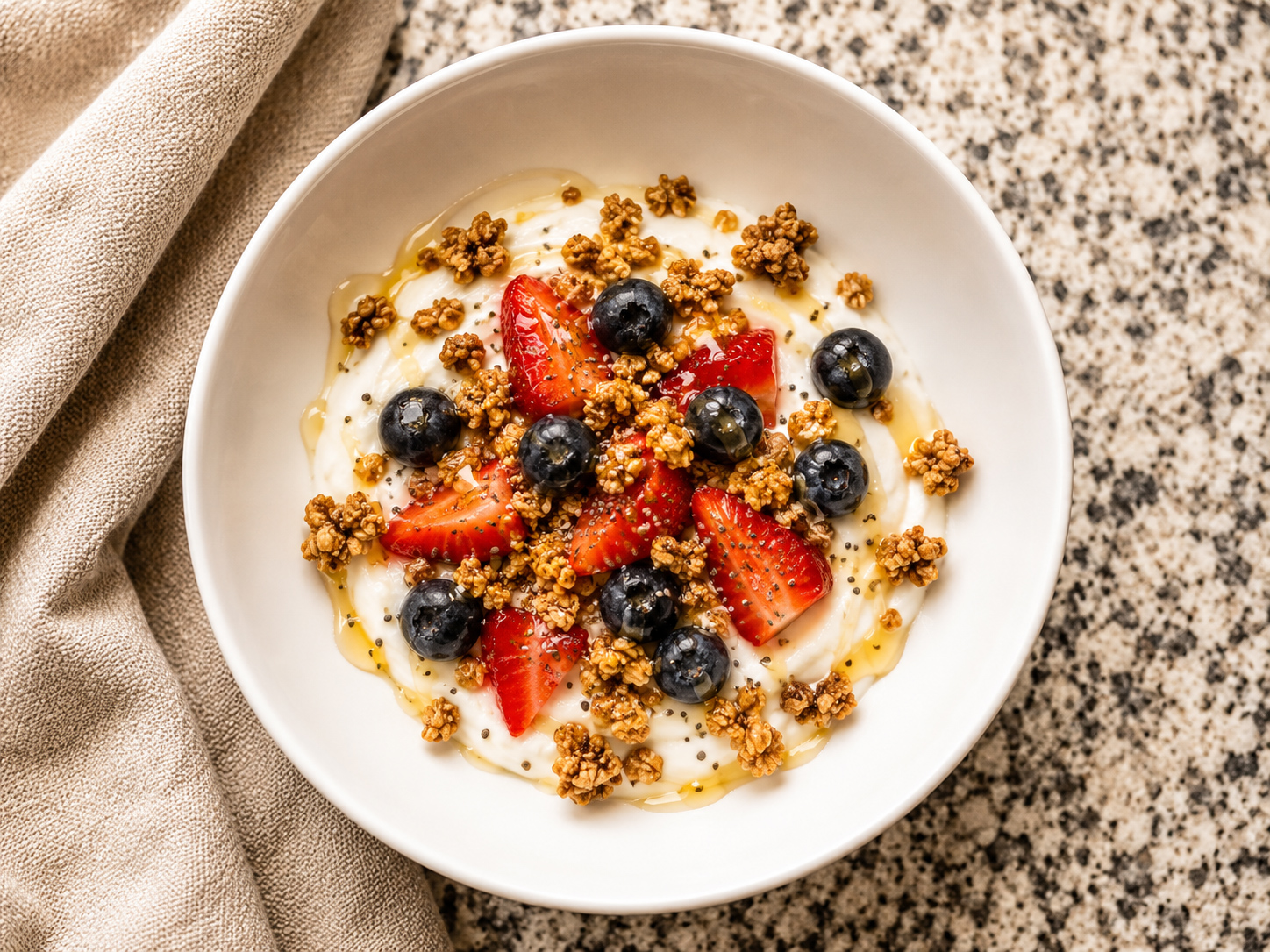 Glow & Go berry protein bowl