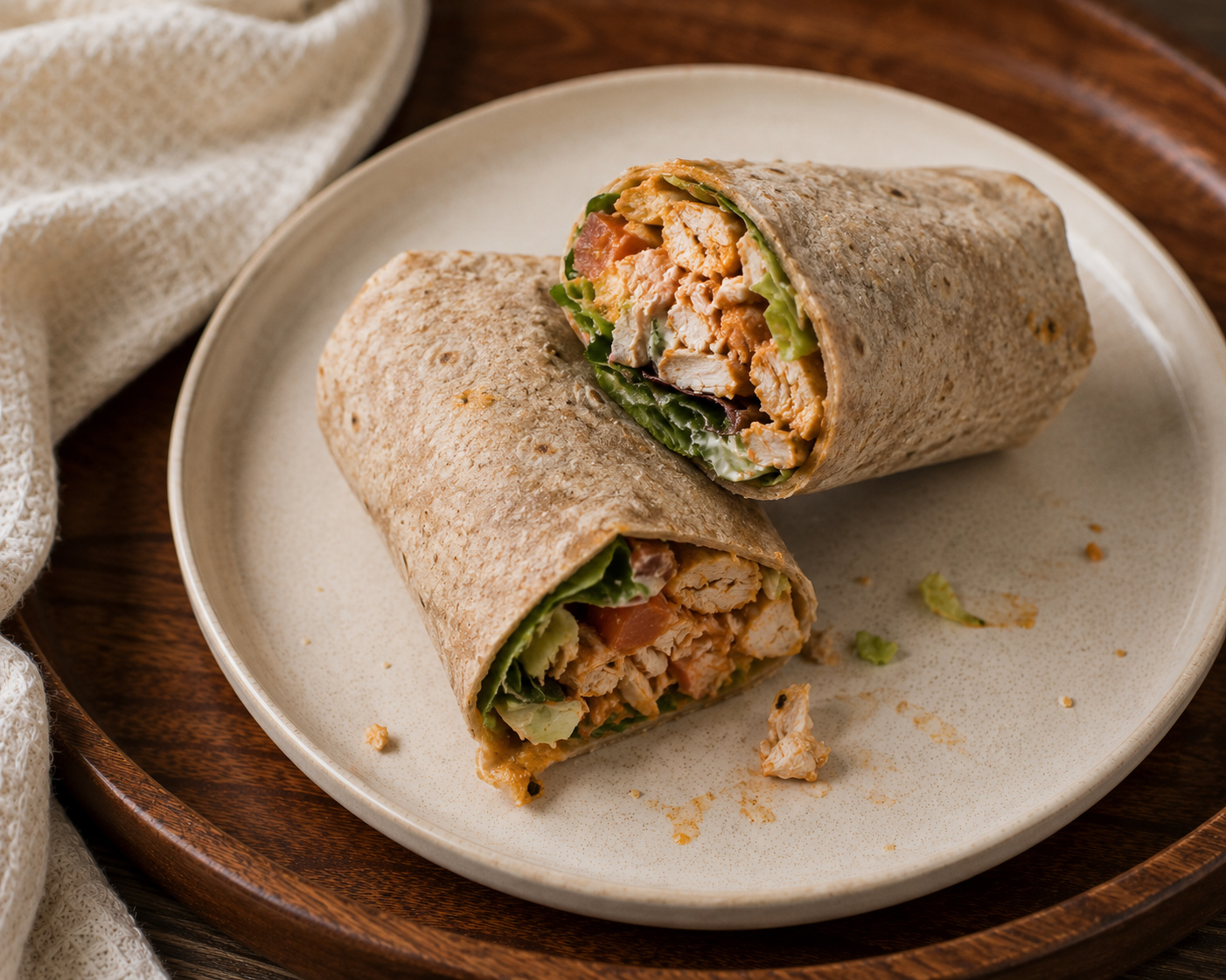 Buffalo chicken ranch wrap