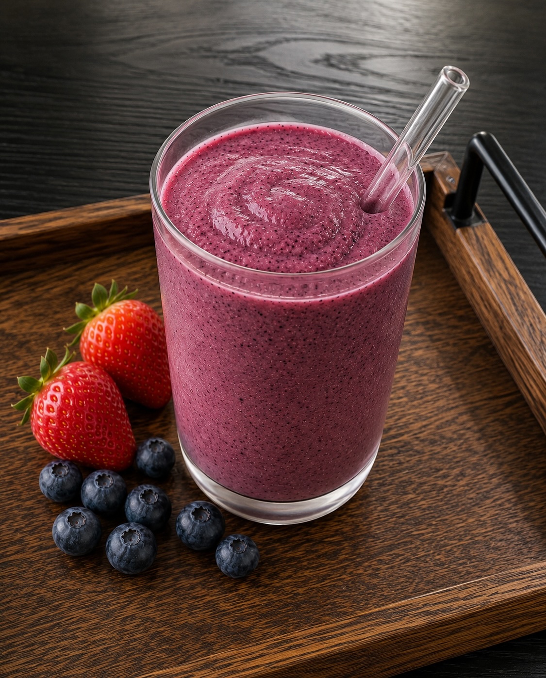 Berry glow protein smoothie